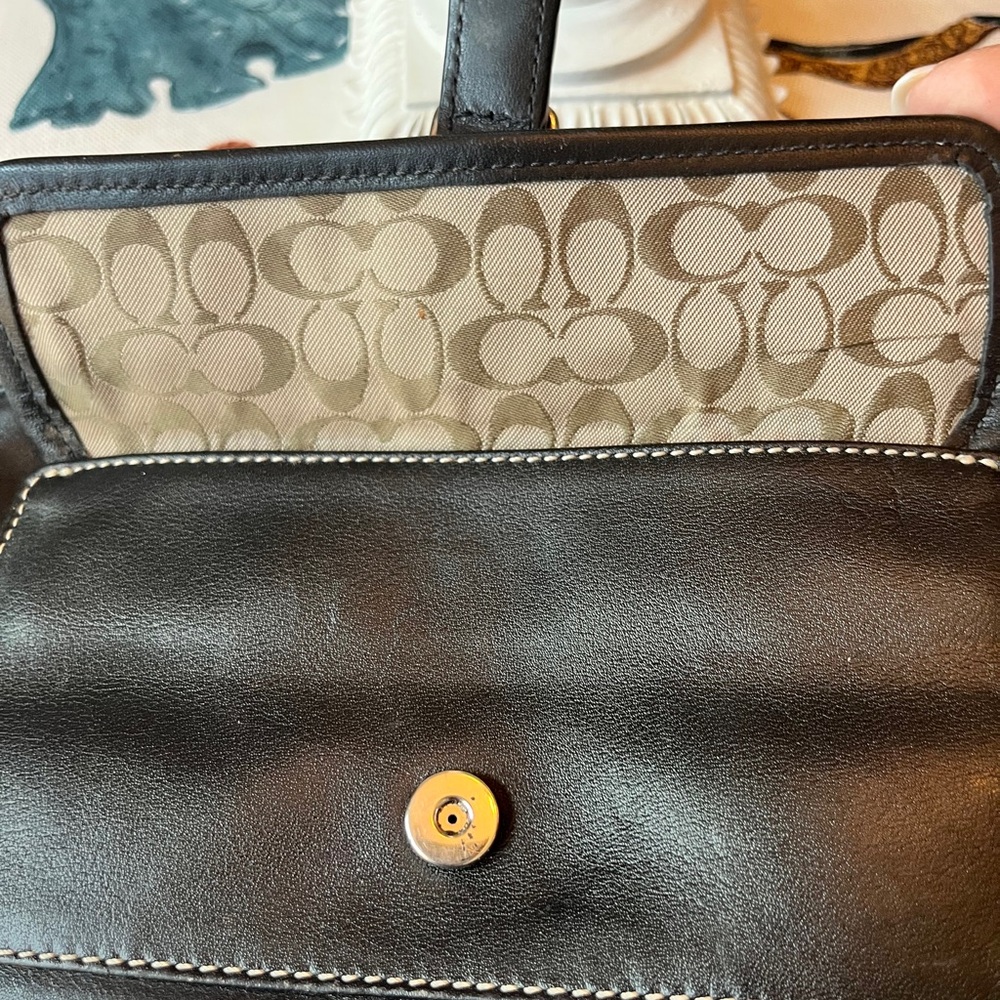 Coach Vintage Soho Small Black Leather Clutch/Wristlet (GUC) - Picture 6 of 10